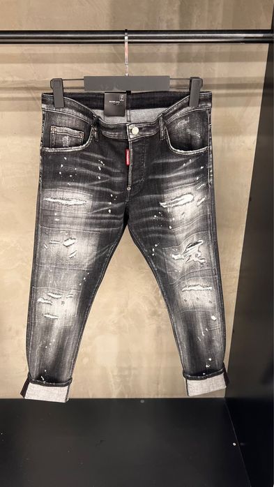 Blugi  dsquared2 negrii premium