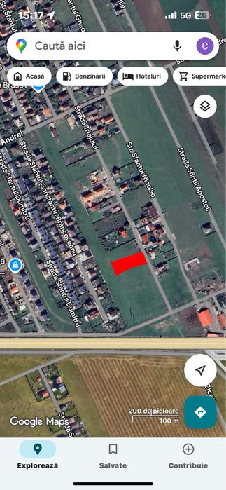 Teren cu potential mare 2500MP langa centura Sanpetru