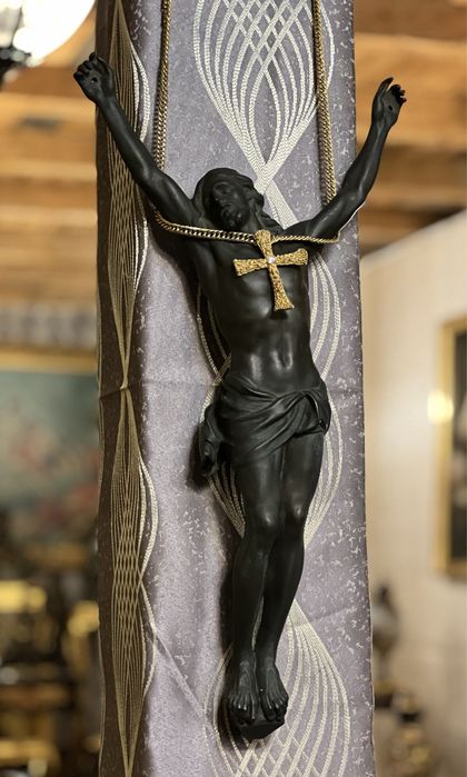 Statuetă Bronz “Iisus Hristos“ *** vintage / antic / vechi / retro ***