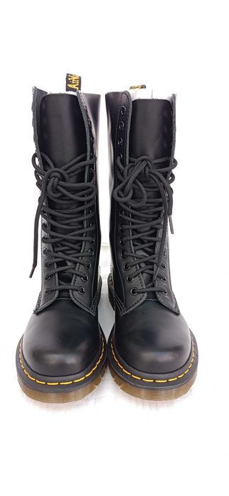 Dr Martens 1914 Black Smooth ghete bocanci piele noi 14 inele 36