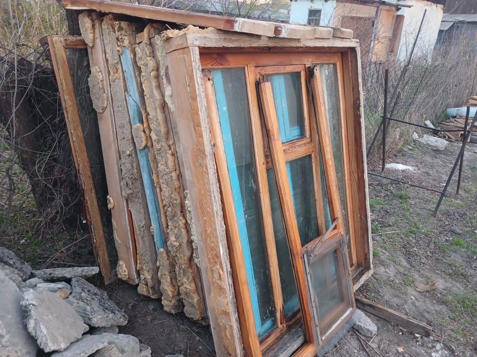 Продам окна и двери б/у