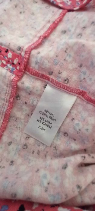 Bluză roz L cu mâneci 3/4