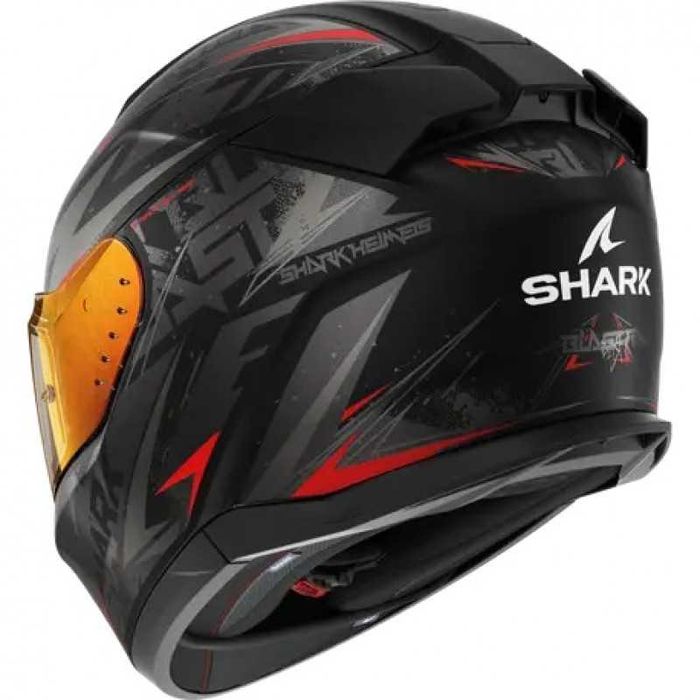 Каска SHARK D-SKWAL 3 BLAST-R Matt Black/Grey/Red