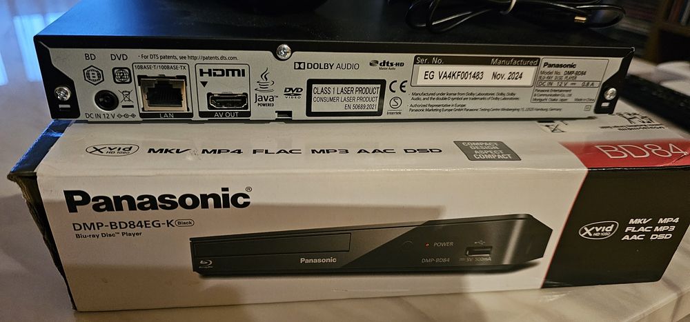 Blu-Ray Player Panasonic DMP-BD84 EG Smart Nou