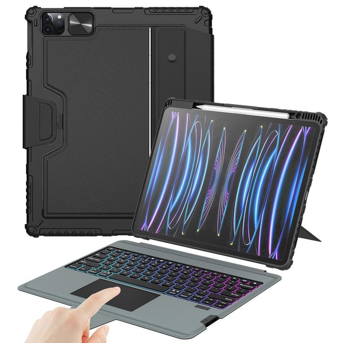 Husa cu tastatura pentru iPad Air de 13 Inch Nillkin ,iluminat,reglab