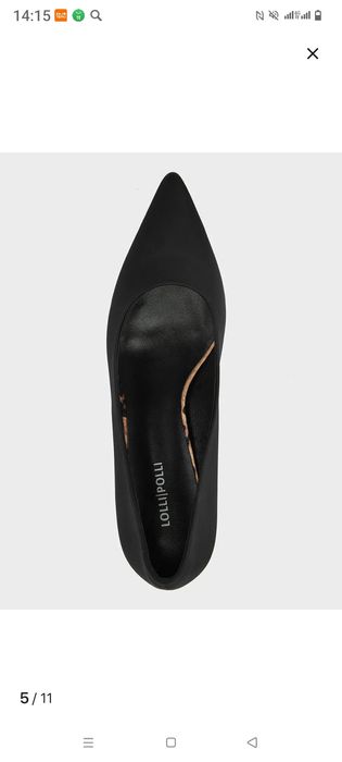 Туфли черные , кожаные