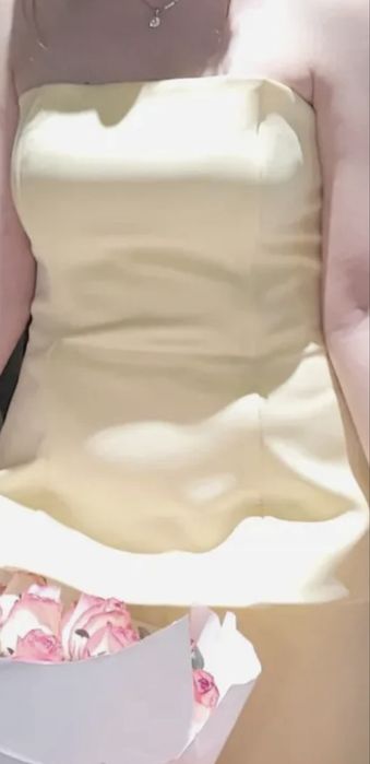 Карсет юбка желт