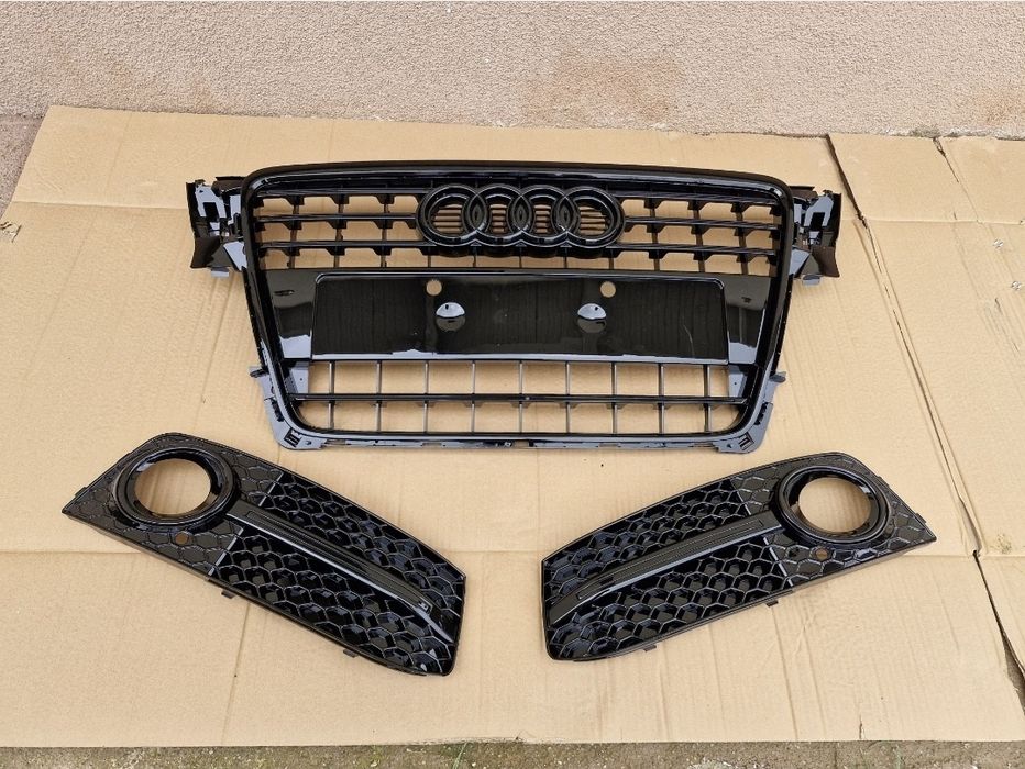 Grila grile Audi A4 B8 NOI 2008-2012 Negru Lucios
