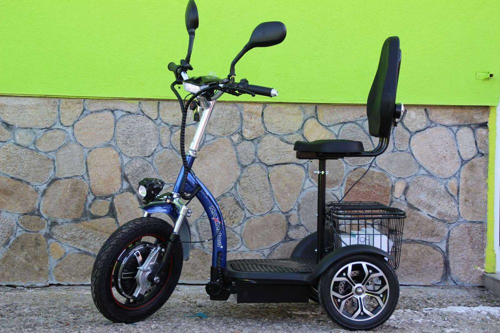 Електрическа триколка с равна платформа А3, 750W, 48V, 12Ah Maxmotors