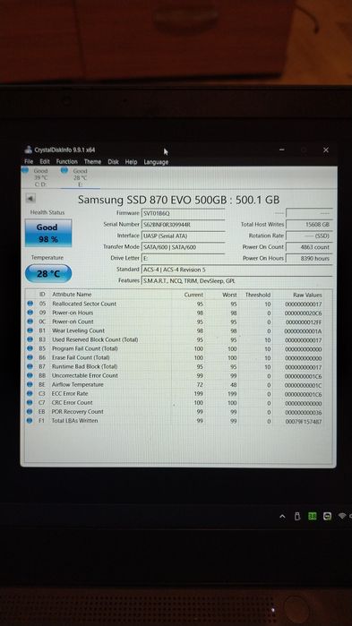 2x SSD Samsung 870 EVO 500GB