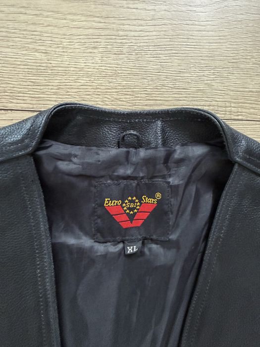 Vesta Piele Naturala EURO STARS Negru Barbati | Marime XL