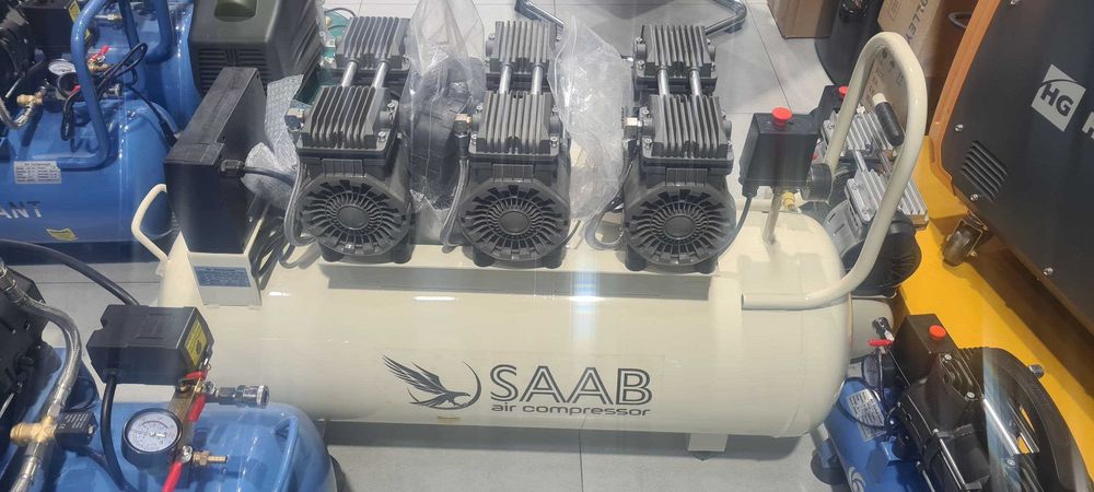 Bоздушный безшумный компрессор 100L kompressor Гарантия