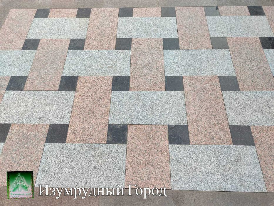 Гранитная брусчатка, напольная плитка, гранит
