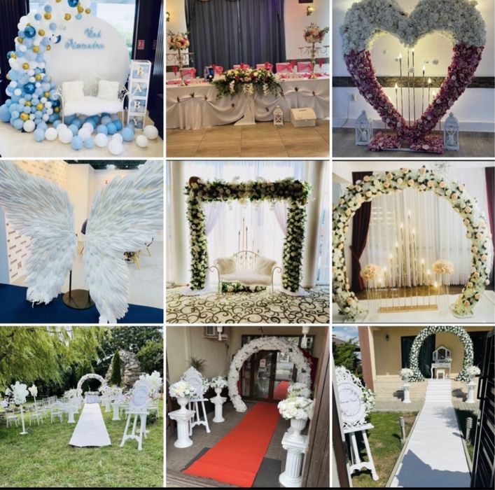 Inchiriez decoruri, aranjamente florale/ baloane evenimente
