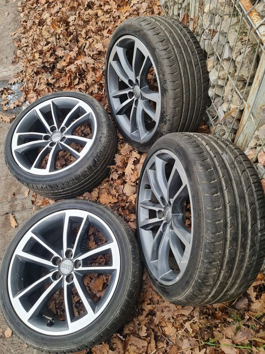 Jante noi Originale Audi A1 5x100 + anvelope 215 40 R17,Polo Gti,Fabia