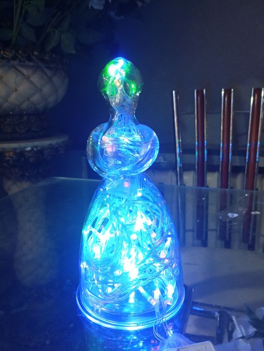 Советская стеклянная снегурочка для рюмок рюмка одна осталась