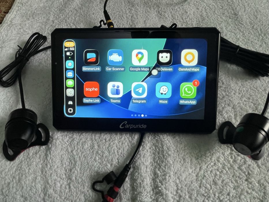 Carpuride W712D navigatie Moto-Auto CarPlay IOS/Android camere NOU