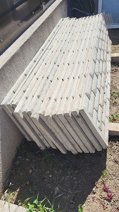 Placi panouri de gard beton prefabricat model piatra sparta