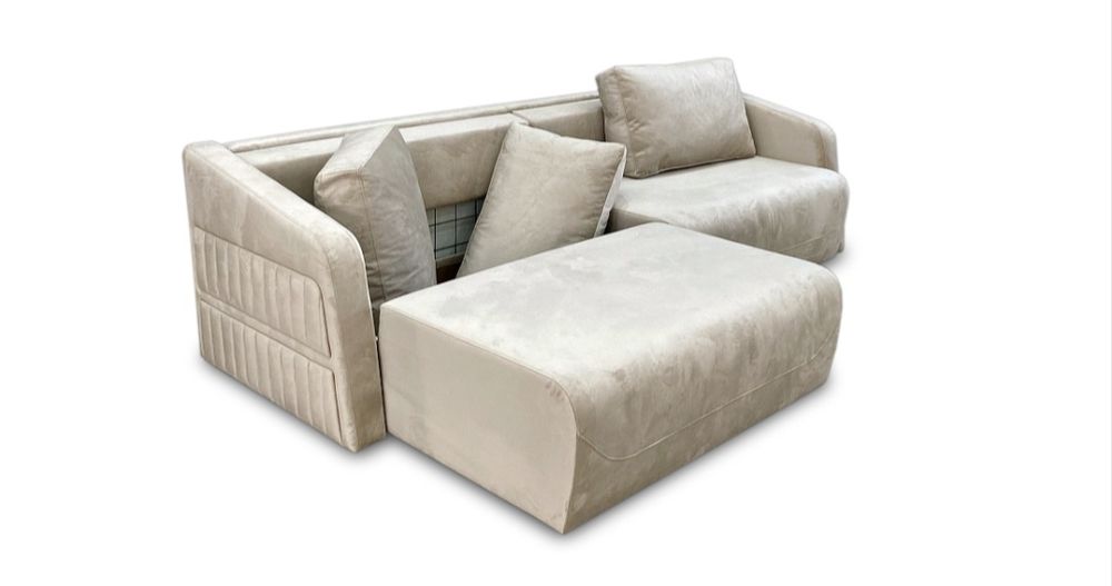 *НОВ* Разтегателен диван, плюш, голям диван, мека мебел