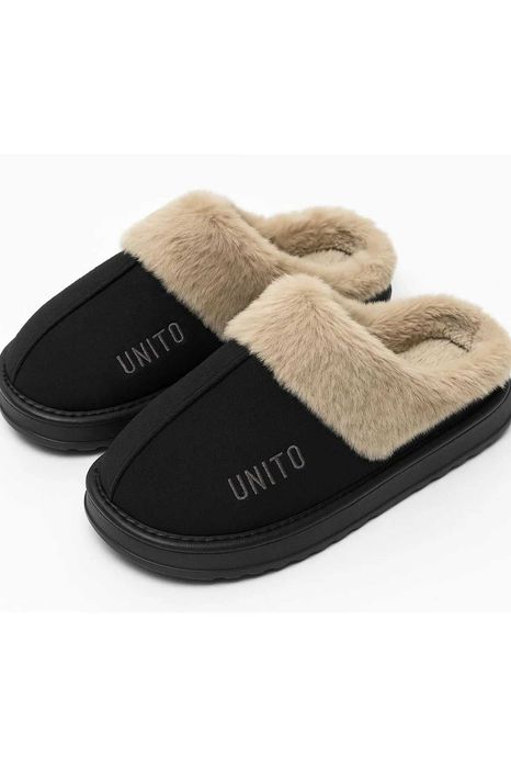 Papuci de casa, caldurosi, cu interior imblanit si talpa antiderapanta