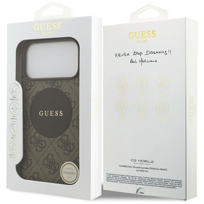 Case guess 4g circle classic logo        magsafe for iphone 17 pro max