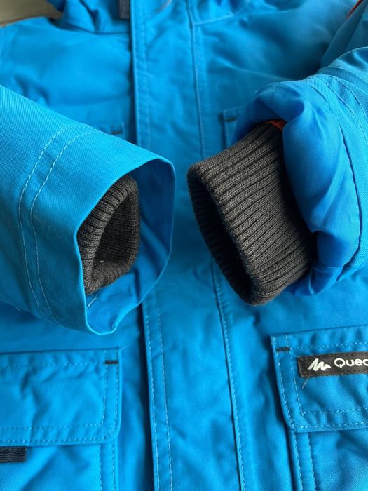 Geacă Parka Iarnă Impermeabilă Drumeție pe zăpadă SH500 WARM Albastru