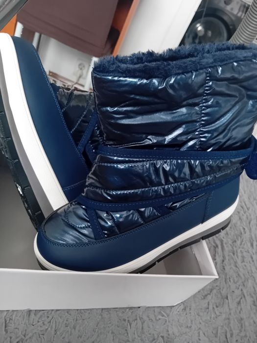 Cizme zăpadă albastru indigo