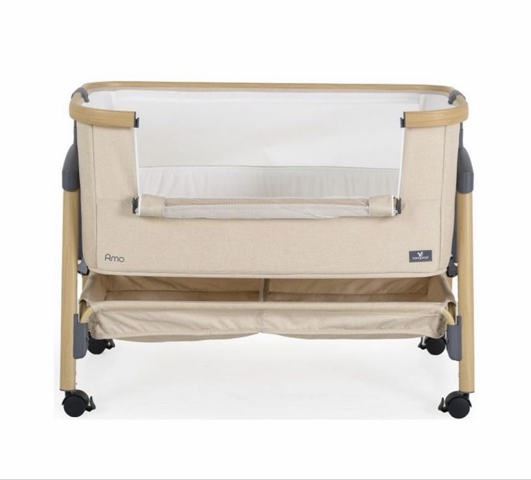 Бебешка кошара с подвижна преграда Cangaroo - Amo, бежова