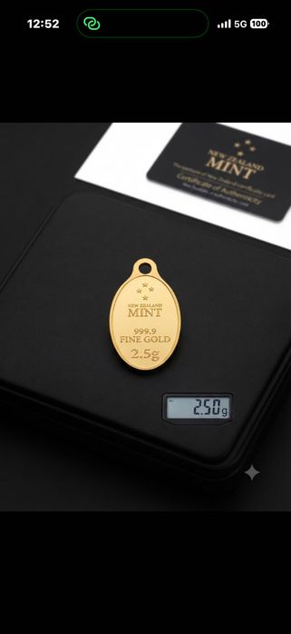 Инвестиционно злато: Висулка 24К (999.9) – New Zealand Mint, 2.5 гр.