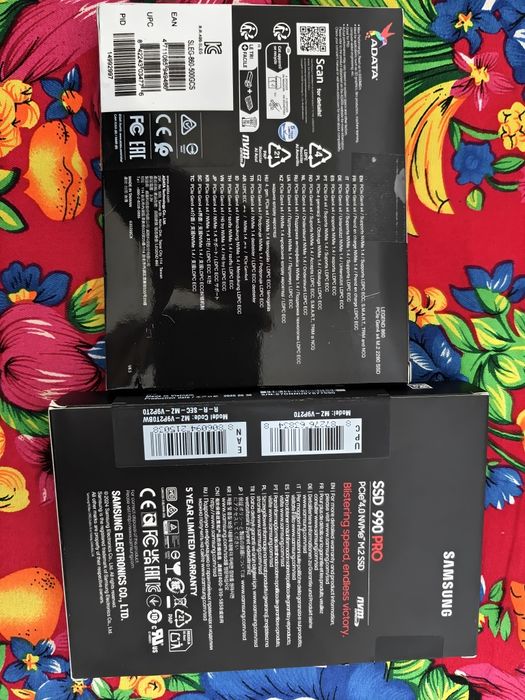 SSD Samsung 990 PRO 2TB, ADATA LEGEND 860 500GB