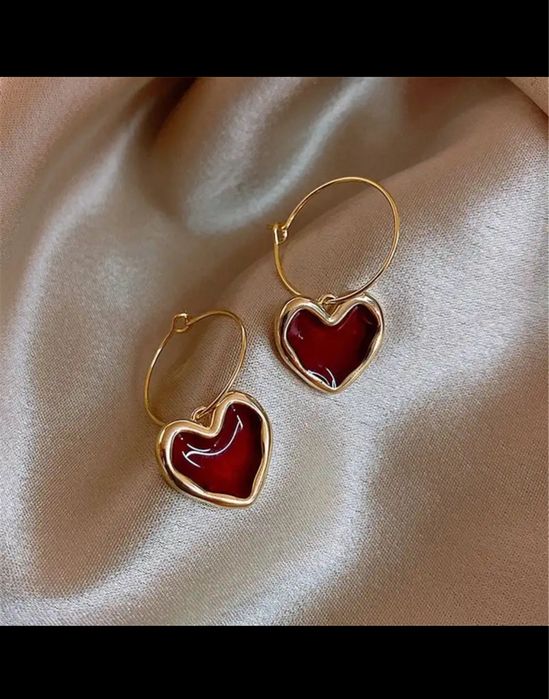 Лот обеци/обици сърца лято ‘24