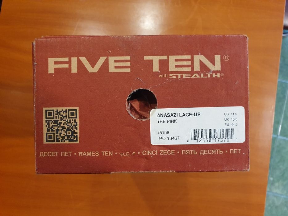 Espadrile (papuci escalada/catarat)Five Ten Anasazi Lace-Up, 44,5, noi