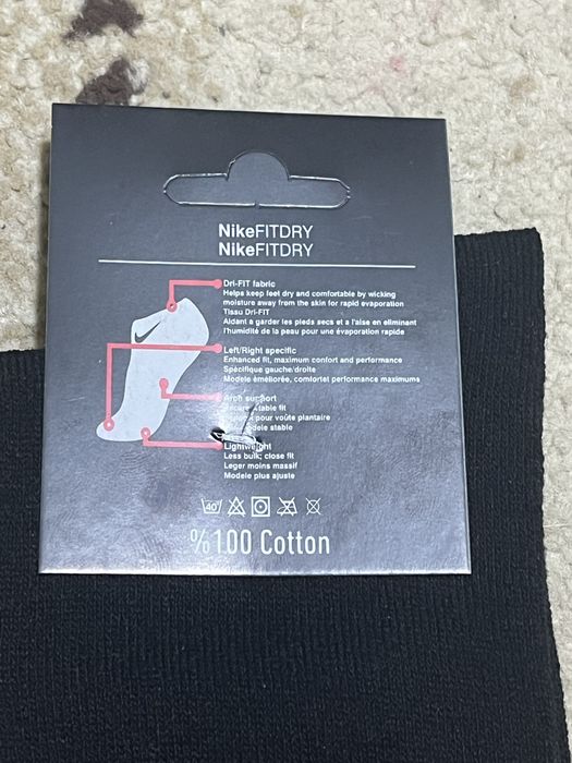 Set 12 perechi sosete Nike/negre-100% bumbac