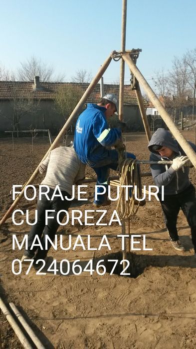 Lucrari foraje puturi manual