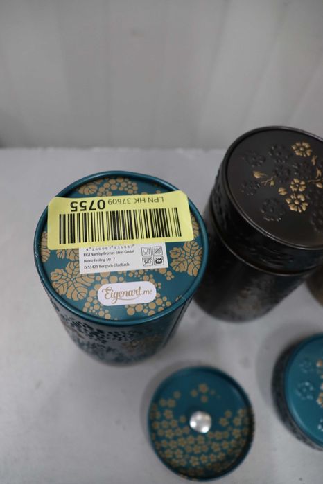 EIGENart Комплект метални кутии за подправки и чай – 3 броя x 150ml