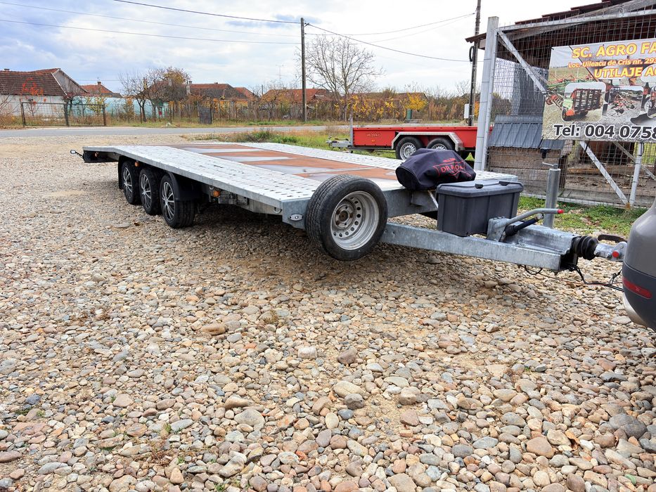 Trailer, platforma, slep cu 3 axe, 6 m, 2.2 m, 3.5 Tone, 3500 kg, 2021
