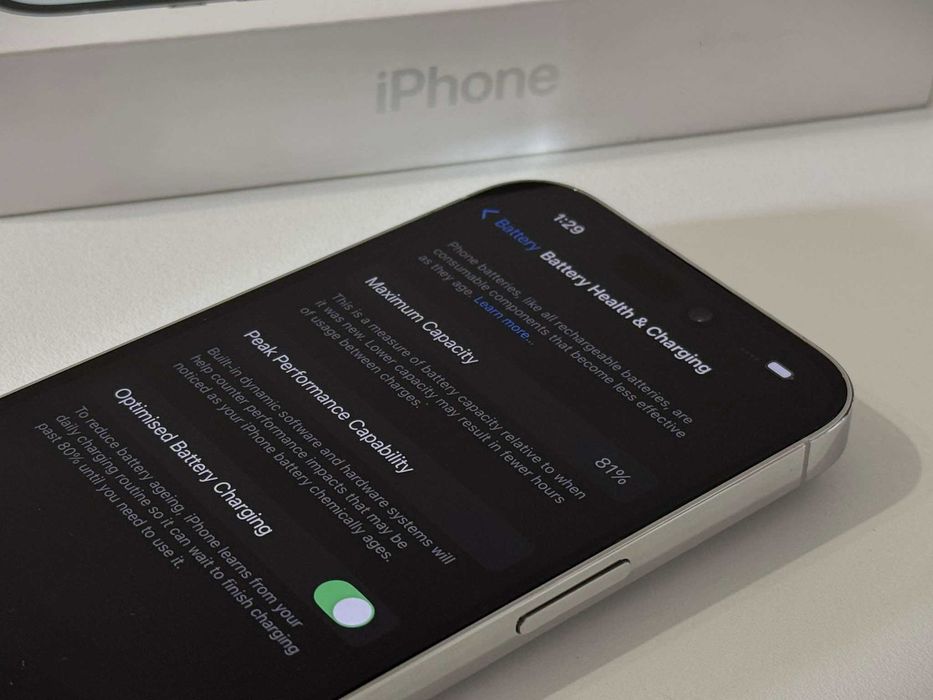 Бартер! Перфектен! 512GB iPhone 14 Pro Silver (Бял)