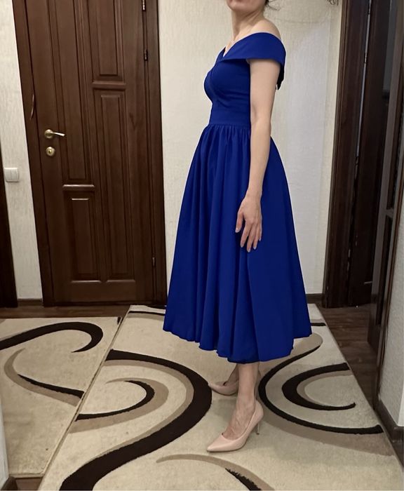 Платье вечернее синее