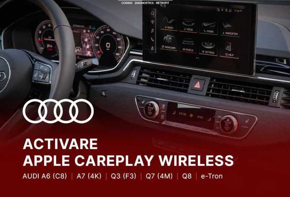 Activare Apple CarPlay Android Auto PHONE APPS Audi A6 C8 A7 Q3 Q7 Q8