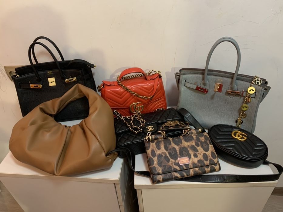 Красная кожаная сумка GUCCI