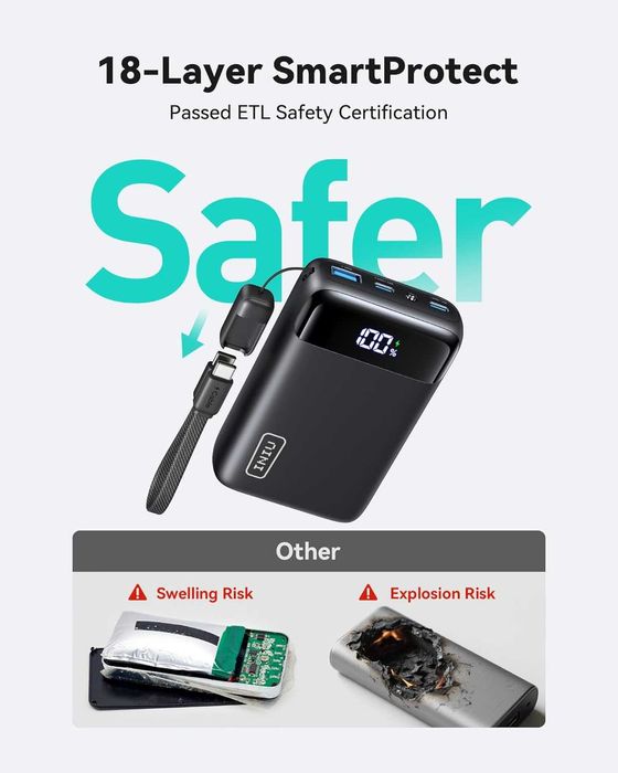 Самое маленькое зарядное устройство INIU Carry P51-E2 22.5W 20000 mAh