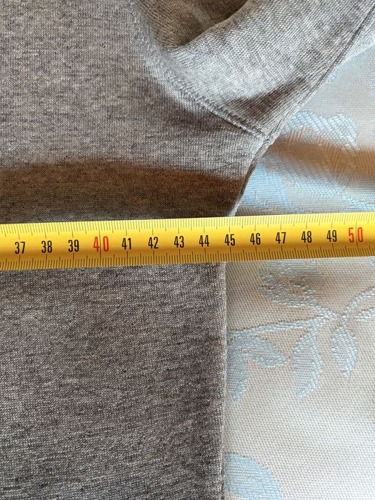 Marc Cain, premium, 100% lână super-fină, gri & negru, pulover (cardigan)