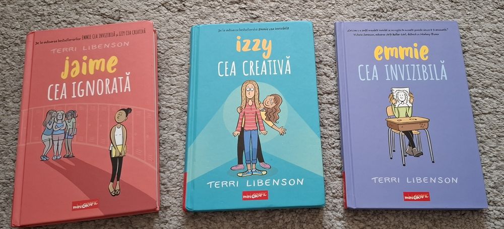 Set 3 carti - Izzi cea creativa+Emmie cea invizibila+Jaime cea ignorata