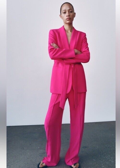 Дамски цикламен костюм ZARA