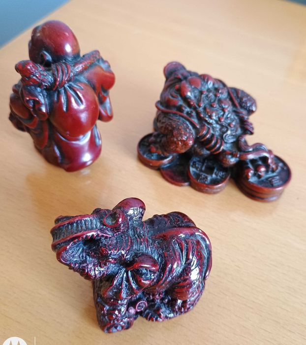 Колекция оригинални фигурки от абанос и камък, Тайланд и Индонезия