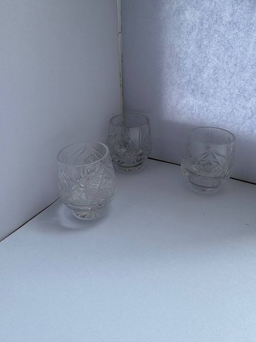 стеклянные рюмки, 3 штуки