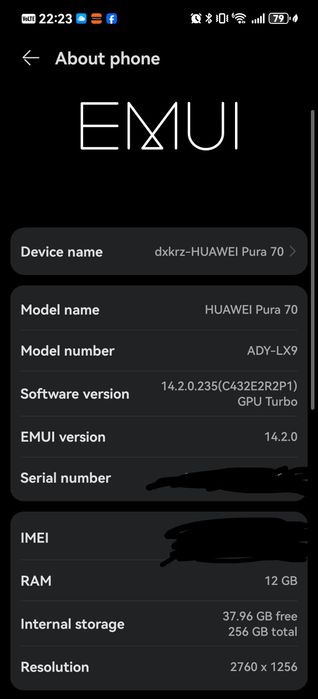 Huawei Pura 70 black