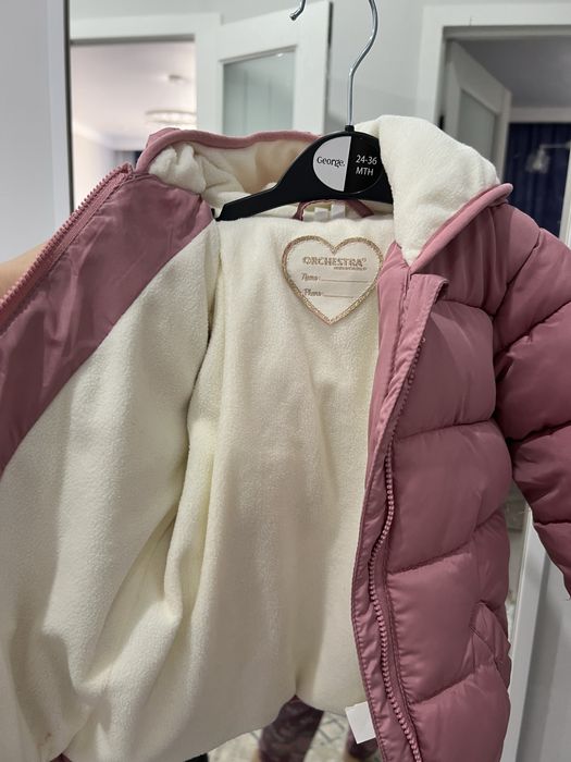 Детская куртка теплая orchestra для девочек 2-3 г