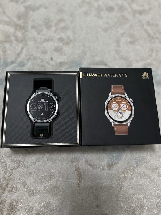 Смарт-часы Huawei Watch GT 5 46 мм серебристый-коричневый