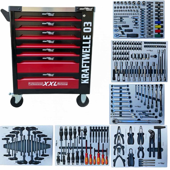 Шкаф/количка с инструменти KraftWelle XXL